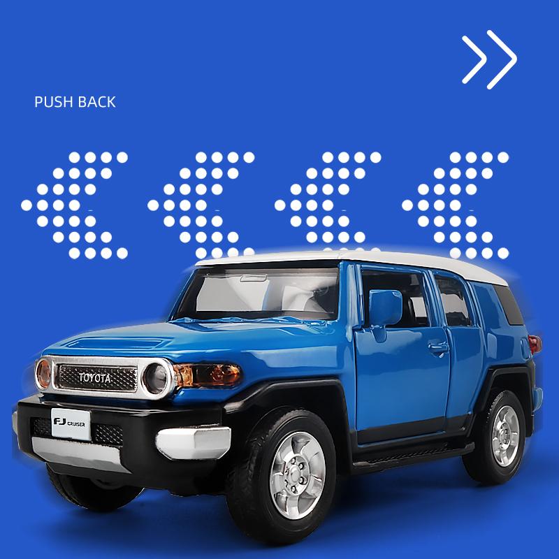 1/32 Toyota FJ Cruiser литые модели автомобилей и игрушечные металлические внедорожники модели автомобилей звук и свет высокая имитация детские подарки