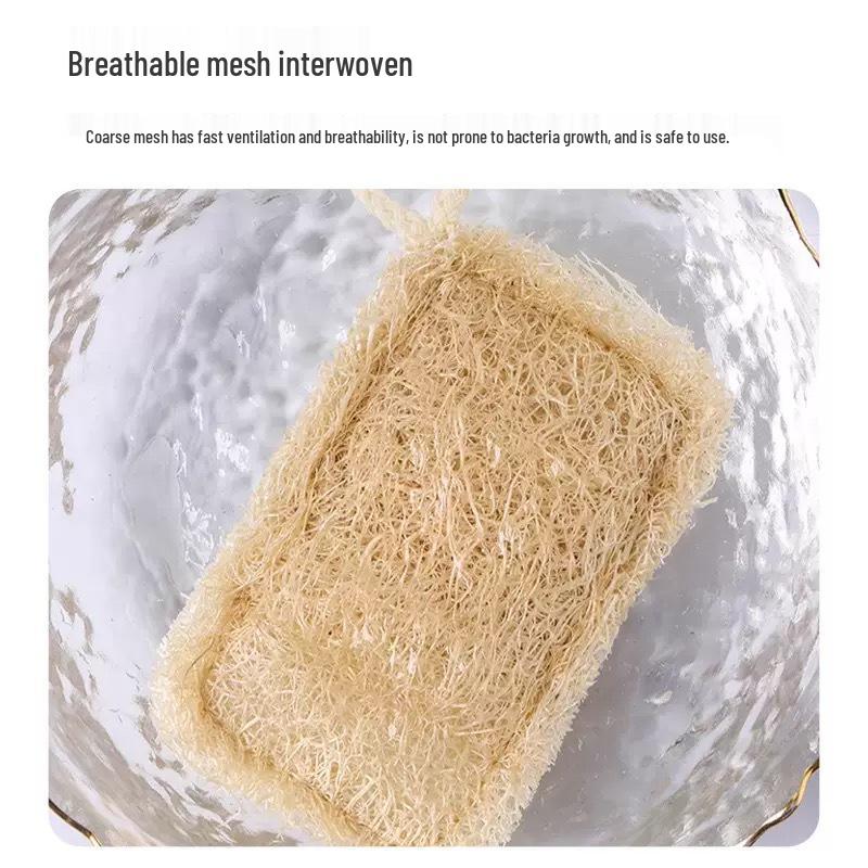 Натуральная мочалка для мытья посуды и сковородок, для антипригарных поверхностей