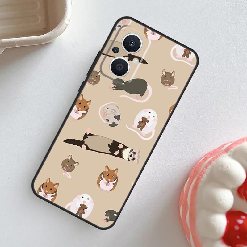 Чехол с рисунком мыши и крысы для OPPO Reno 10 Pro 11F 4Z 5Z 8T 4 5 6 7 8 Lite OPPO Find X2 X3 Neo X5 X6 Pro