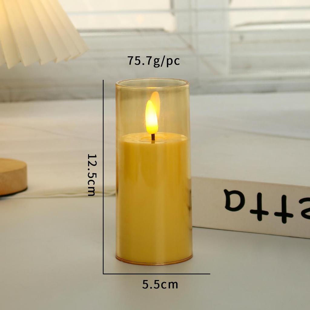 Светодиодная электронная свеча для свадеб, отелей и вечеринок — идеально подходит для создания праздничной атмосферы и подарков к праздникам