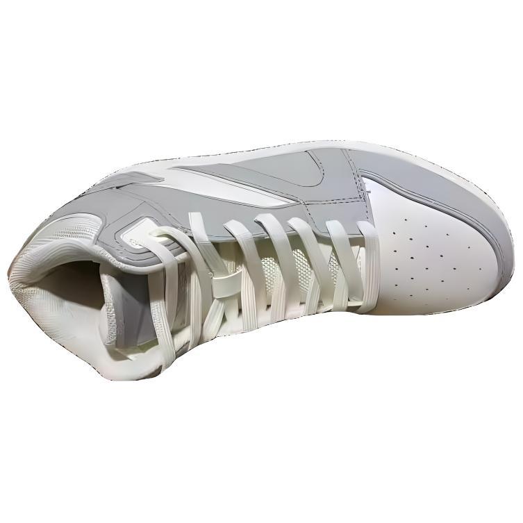 Anta Slip Resistant Abrasion Resistant High top Skate Shoes Women's Gray White 122318058-3