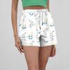 Women's Casual Summer Elastic Beach Shorts Print Casual Shorts