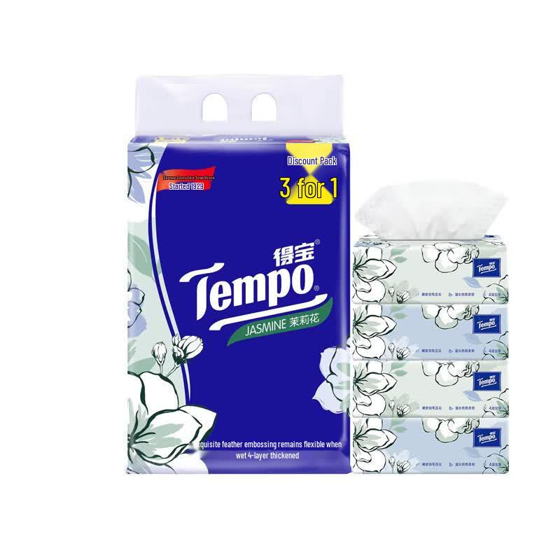 Набор Tempo Жасмин: Салфетки для лица и платки
