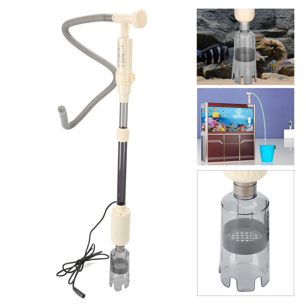 Электрический насос для смены воды в аквариуме, очиститель песка, сифонная трубка для очистки аквариума CN