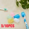 2/5/10 шт., портативная дорожная щетка, зубная щетка, защитный чехол, держатель для головы