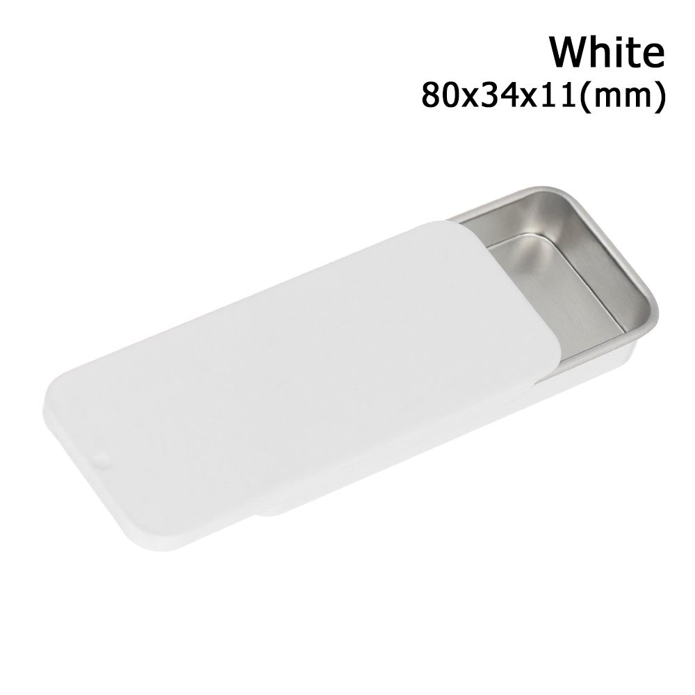 Rectangular Mini Wedding Home Organizer Container Storage Box Iron Box Empty Tins Pill Cases