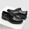 Three-joint formal leather shoes men's soft-soled casual Oxford shoes inner height-increasing shoes black 8214-J