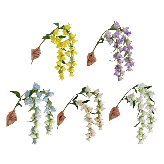 38" Искусственный Ландыш Длинный Стебель Искусственный Шелковый Цветок Букет для Высокой Вазы Искусственные Растения для Дома Свадьбы Вечеринки Дня Рождения Украшения для Дома