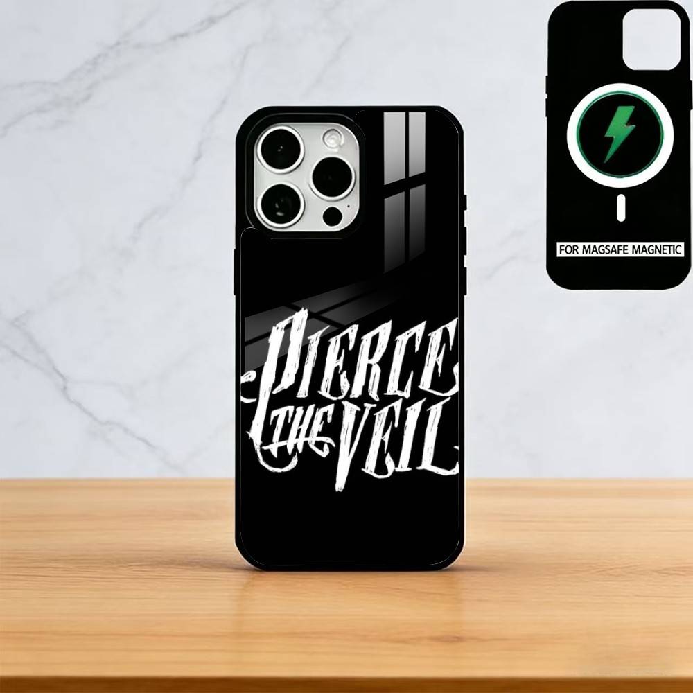 Чехол для телефона P-Pierce The Veil Band для iPhone 17, 16, 15, 14, 13, 12, 11 Plus, Pro, магнитный с Magsafe, для беспроводной зарядки