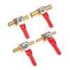Hose Barb Shutoff Ball Valve 1Pcs 6-12mm Inline Rust Resistant for Water Oil Air Gas Fuel Line Boat Maintenance