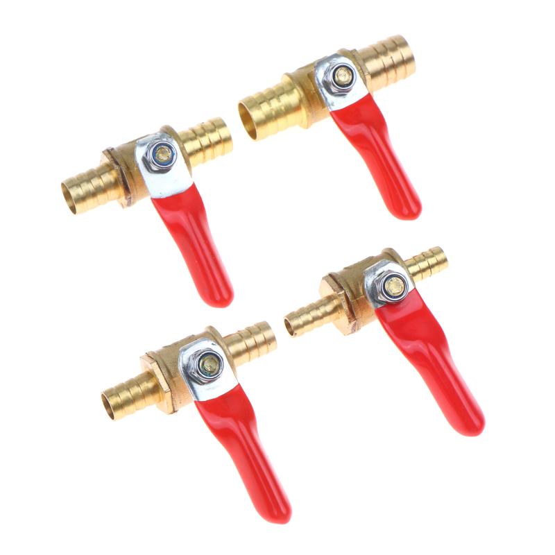 Hose Barb Shutoff Ball Valve 1Pcs 6-12mm Inline Rust Resistant for Water Oil Air Gas Fuel Line Boat Maintenance