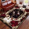 Красные Ретро Ковры Большой Площади Гостиная Европейская Декорация Дом Зона Дивана Ковер Великолепная Спальня Нескользящий Напольный Коврик Моющийся