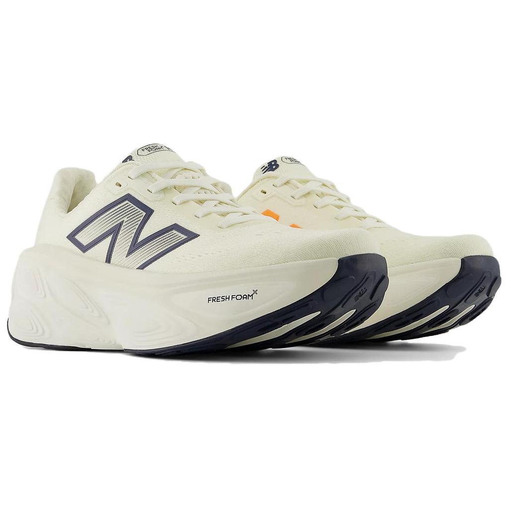 New Balance Fresh Foam X More V5 Амортизация Низкий профиль Повседневные Городские Для поездок на работу Беговые кроссовки Женские Цвет экрю WMORCF5