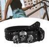Skull Buckle Waist Belt Punk Skinny Chain for Cowboy Grunge Buckle Modern Waistband Waist Chain Studded Belt
