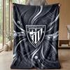Athletic Bilbao Football Print Flannel Blanket, Soft Warm Lightweight Throw Blanket for Sofa Bed Camping