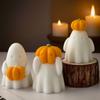 1PC Ghost Aromatherapy Candle Mold DIY Halloween Pumpkin Ghost Decoration Gypsum Ornament Mold