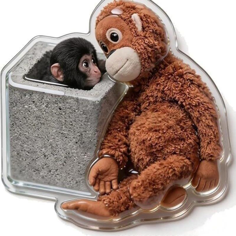 Boxing Monkey Refrigerator Magnet Set Protective Animal Fridge Magnets for Home Kitchen Office Locker Decorative