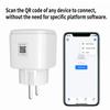Умная розетка Matter WiFi 16A/20A EU Умная вилка Розетка для бытовой техники Удлинитель для HomeKit SmartThing Работает с Alexa Google