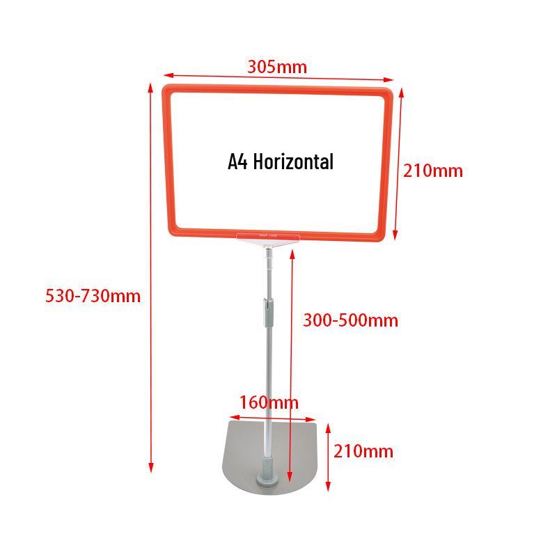 A4 Price Tag Display Stand for Supermarkets and Warehouses