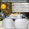 2Pcs Car Windshield Sunshade UV Rays Sun Protection Heat Blocking Foldable Universal SUV Truck Automotive Front Window Sun Visor Protector Cover