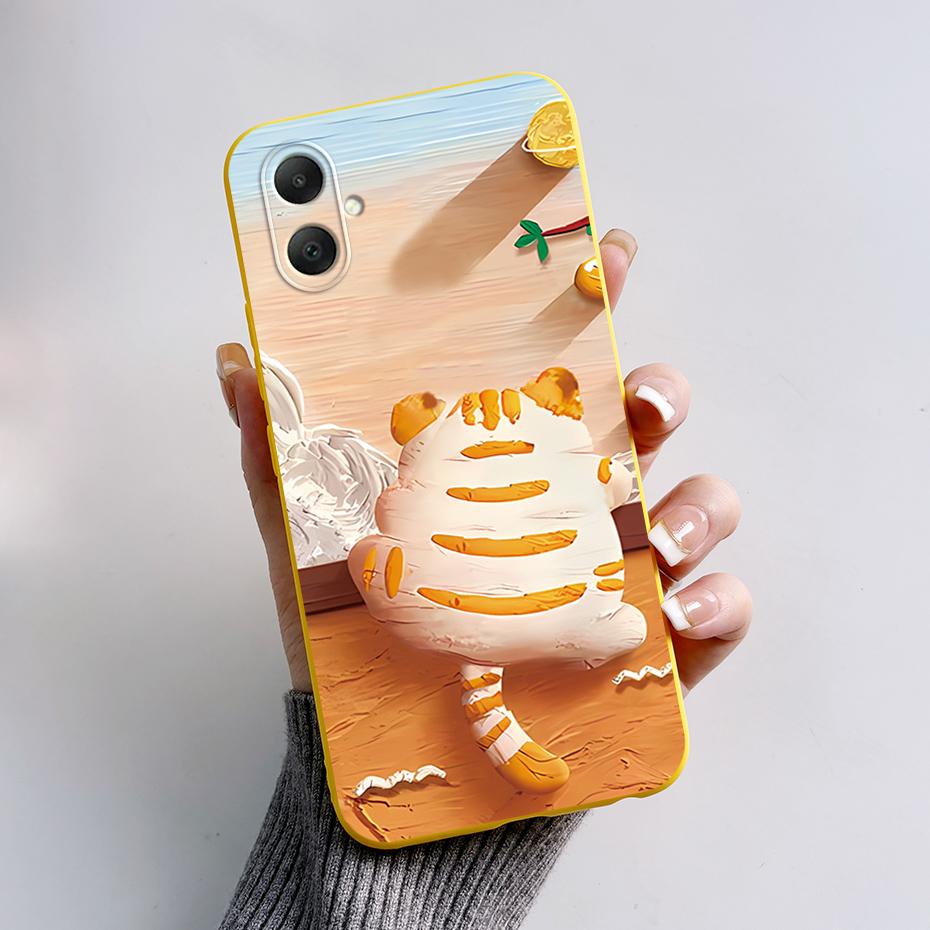 Чехол для Samsung Galaxy A06 A065F A065M Милый Кот Мультяшный Медведь Лягушка Мягкий Силиконовый Задний Чехол для Samsung A06 SamsungA06 4G Чехол