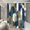 Bathroom Thickened Waterproof Curtain Mildew Proof Shower Curtain Shower Partition Curtain Shower Curtain Bathroom Curtain Free Perforation