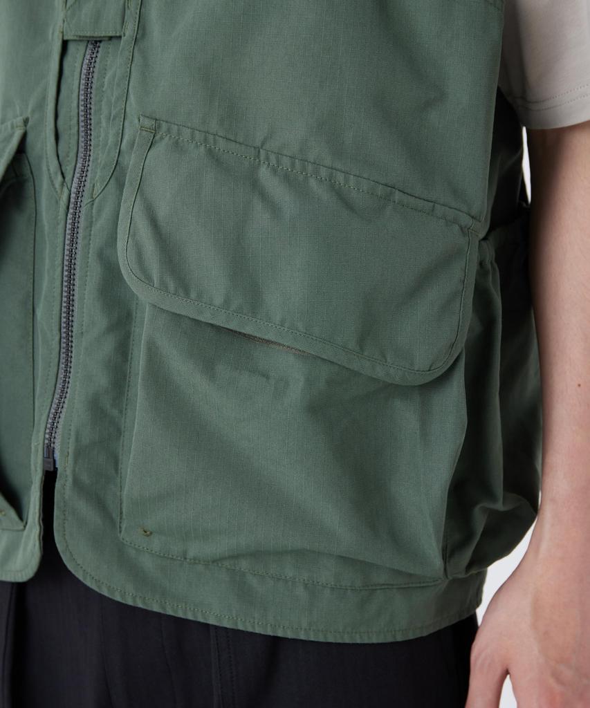 Snow Peak TAKIBI Ripstop Vest VT-26SU002, Men's/Women's, OLIVE, M