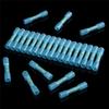 100X Car SUV 16-14AWG Heat Shrink Wire Crimp Connectors Terminal Blue Waterproof