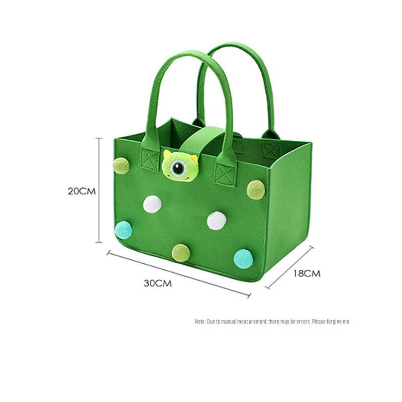 Сумочка из фетра с мультяшным принтом для девочек — идеальный вариант для шопинга, подарка или для мамы