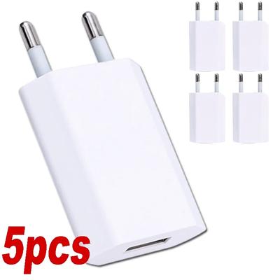 EU Plug USB Travel Wall Charger 5V 1A Power Adapter For Apple iPhone Samsung Xiaomi Google Universal EU Quick Charger Plug