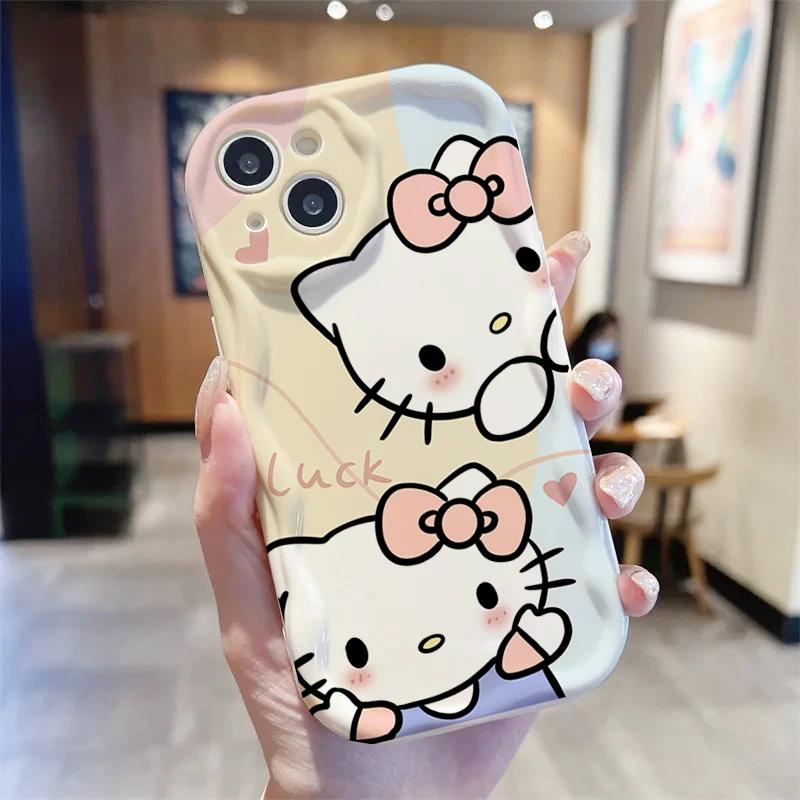 INS Kawaii Hello Kitty Casing For Xiaomi Redmi 15C 15 Note 15 Pro 14C 13C Note 14 13 12 Pro Plus A7 Pro 5G Trendy Phone Case