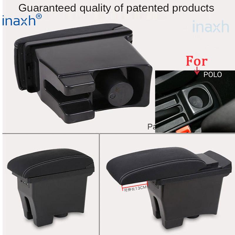 Для Volkswagen POLO Armrest 2012-2018 новый Для VW POLO Mk5 6R Vento Car Armrest box Центральный ящик для хранения Автомобильные аксессуары Модернизация