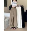 Fashion High-end Retro Casual Pants Women's High Waist Drooping Wide Legs and Thin Floor-mopping Trousers Loose Straight Versatile Pants