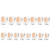 150 Pieces Diy Non-Marking Matte Nail Art Wearing Non-Marking White Classic Work In Progress French Fake Nail Nail Piece