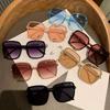 2pcs Rice Nail Retro Men's and Women's RB Sunglasses Fashion Trend Sunglasses Anti-ultraviolet Glasses