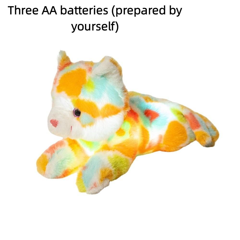 LED Glowing Plush Toy Soft Plush Fabric Light Up Toy Luminescent Doll Daily Companion