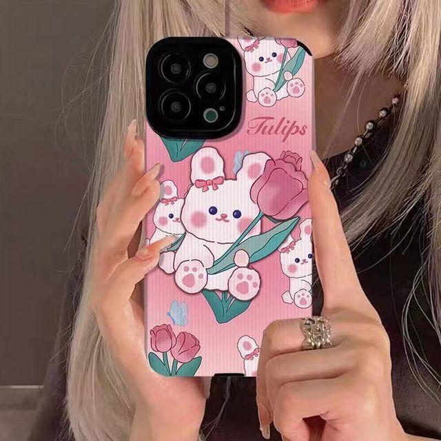 Yellow Leopard Print Case For Iphone 11 Pro Max 14 Plus 13 12 Camera Protect Shockproof Phone Cover For Iphone 7 Plus 8 Xr Xs X