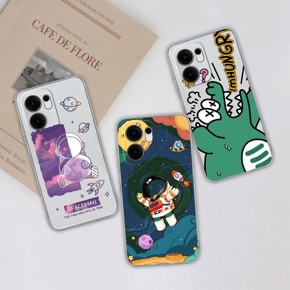 Чехол для Oppo Reno 13F Градиентный Цветочный Прозрачная Крышка для Oppo Reno 13 F 4G 5G Reno13F Funda Мягкие Противоударные Задние Крышки Телефона