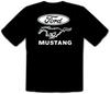 Черная футболка с логотипом автомобиля Ford Mustang -272-