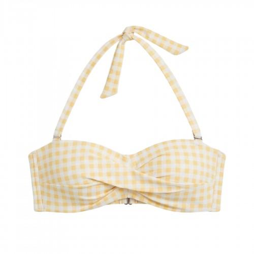 Be You Womens/Ladies Gingham Snug Fit Bikini Top