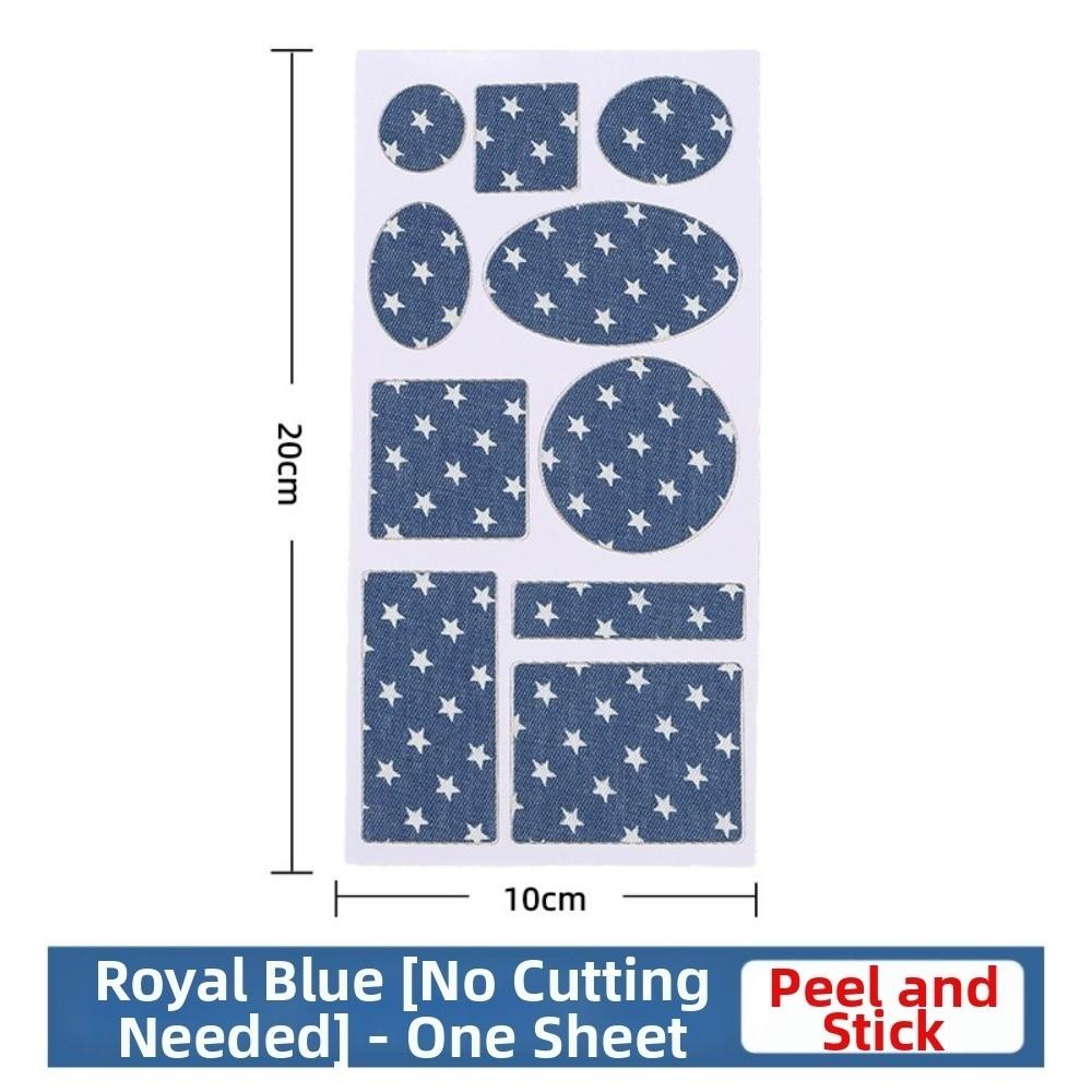 Reinforcement Repair Patches Blue Denim Clothing Patches New Self-Adhesive Patches for Knee Repair