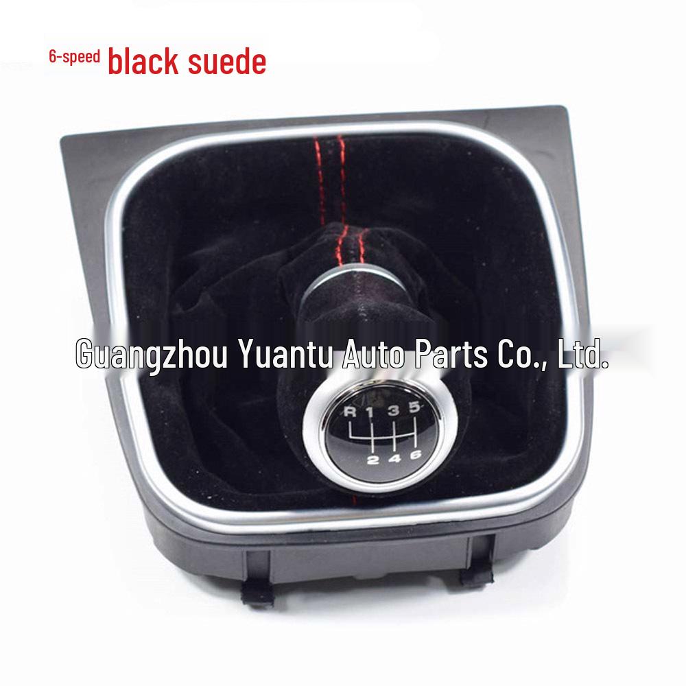 Красно-черная замшевая ручка переключения передач для Volkswagen Golf MK5/MK6 R32 GTI (2004-2009)