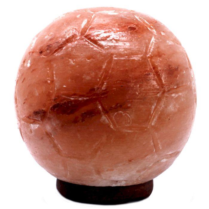 Himalayan Salt Lamp Football Shape Wooden Base