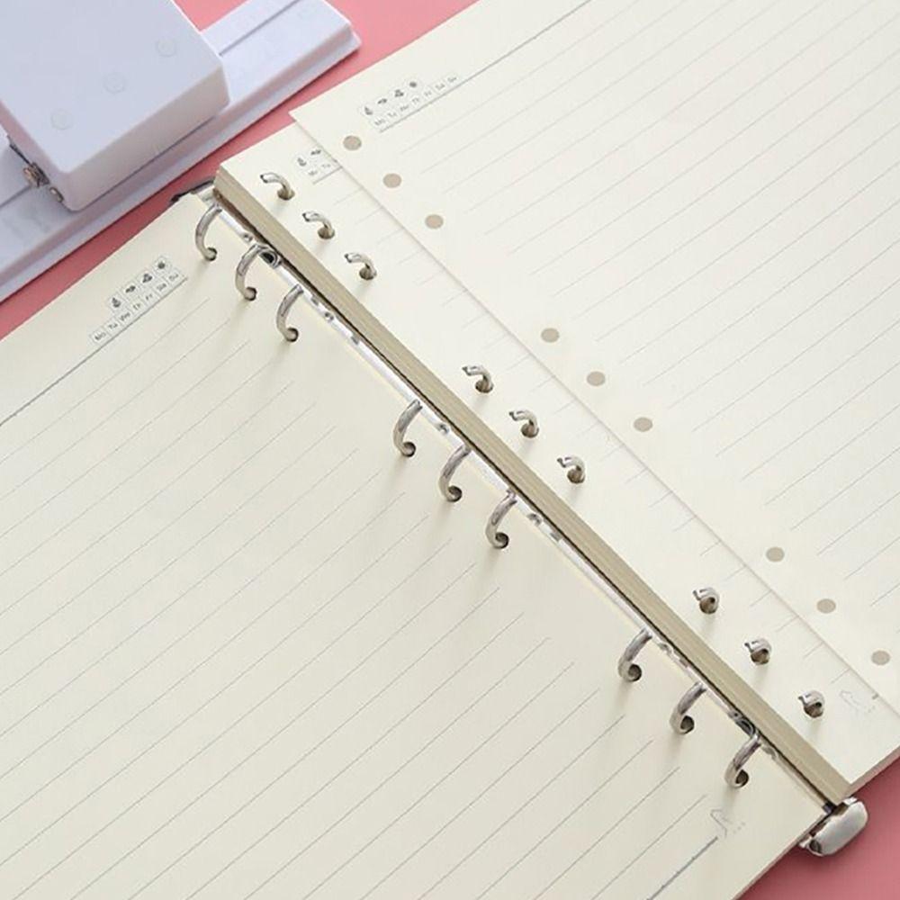 3/5-Hole Hole Punching Machine Mini Size DIY Book Page Stitcher Paper Hole Puncher Book Binding