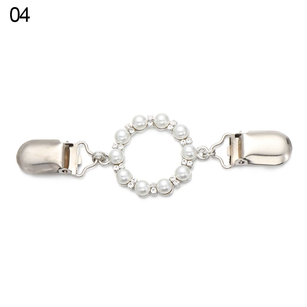 Fashion Gift Charm Shiny Rhinestone Blouse Collar Pin Brooches Women Shawl Clip Cardigan Duck Clip