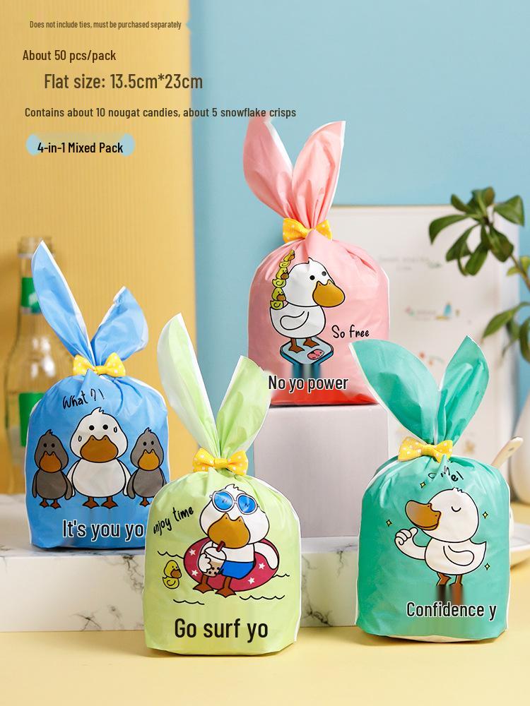 Cute Rabbit Ears Gift Bag for Candy, Cookies & Snacks