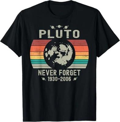 Men's and Women's T-shirts Funny Space Science Pluto Never Forget Astronomy Solar Nerdy Tee T-Shirt S-3XL