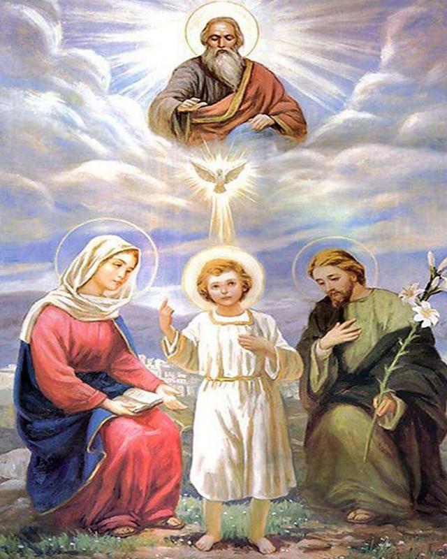 Алмазная живопись Религиозные фигурки Полный квадрат Новое поступление Алмазная вышивка Портрет Полный квадратный круглый бриллиант Мозаика Подарок ручной работы