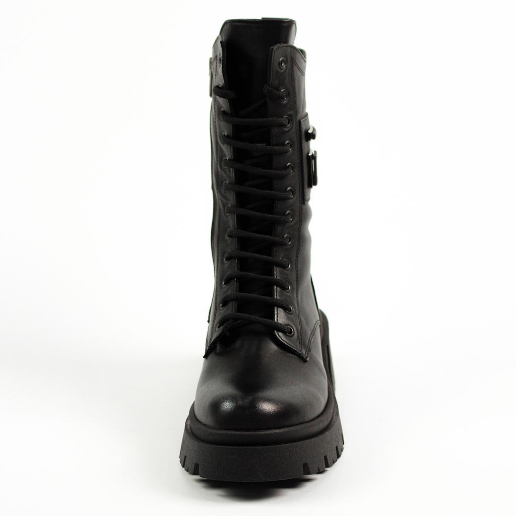 Ботинки высокие Evromoda 64550 36 Черные кожа