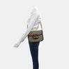[Pre-Owned] Horsebit 1955 Logo Canvas And Leather Saddle Bag - Very Good #1JTWP5D